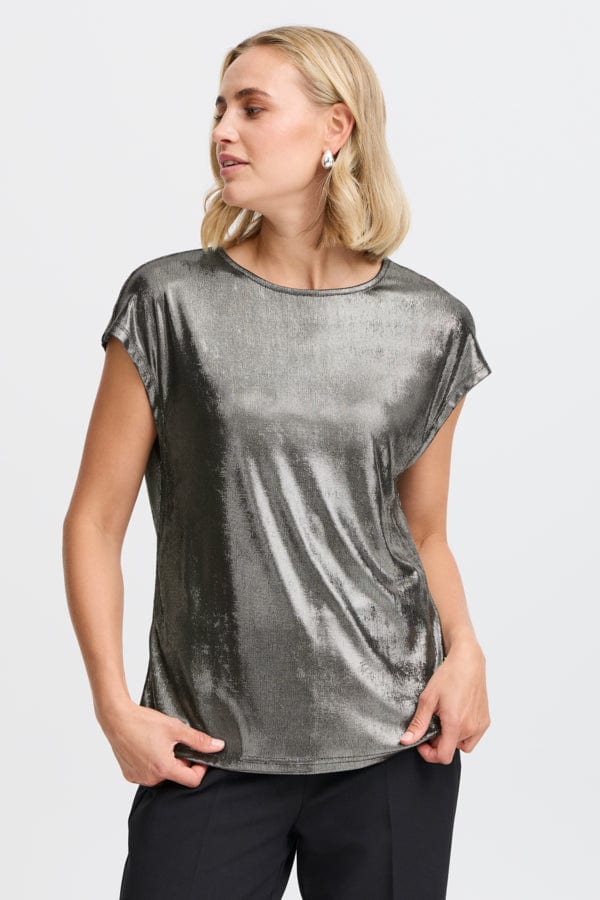 Fransa Slinky Top Gunmetal