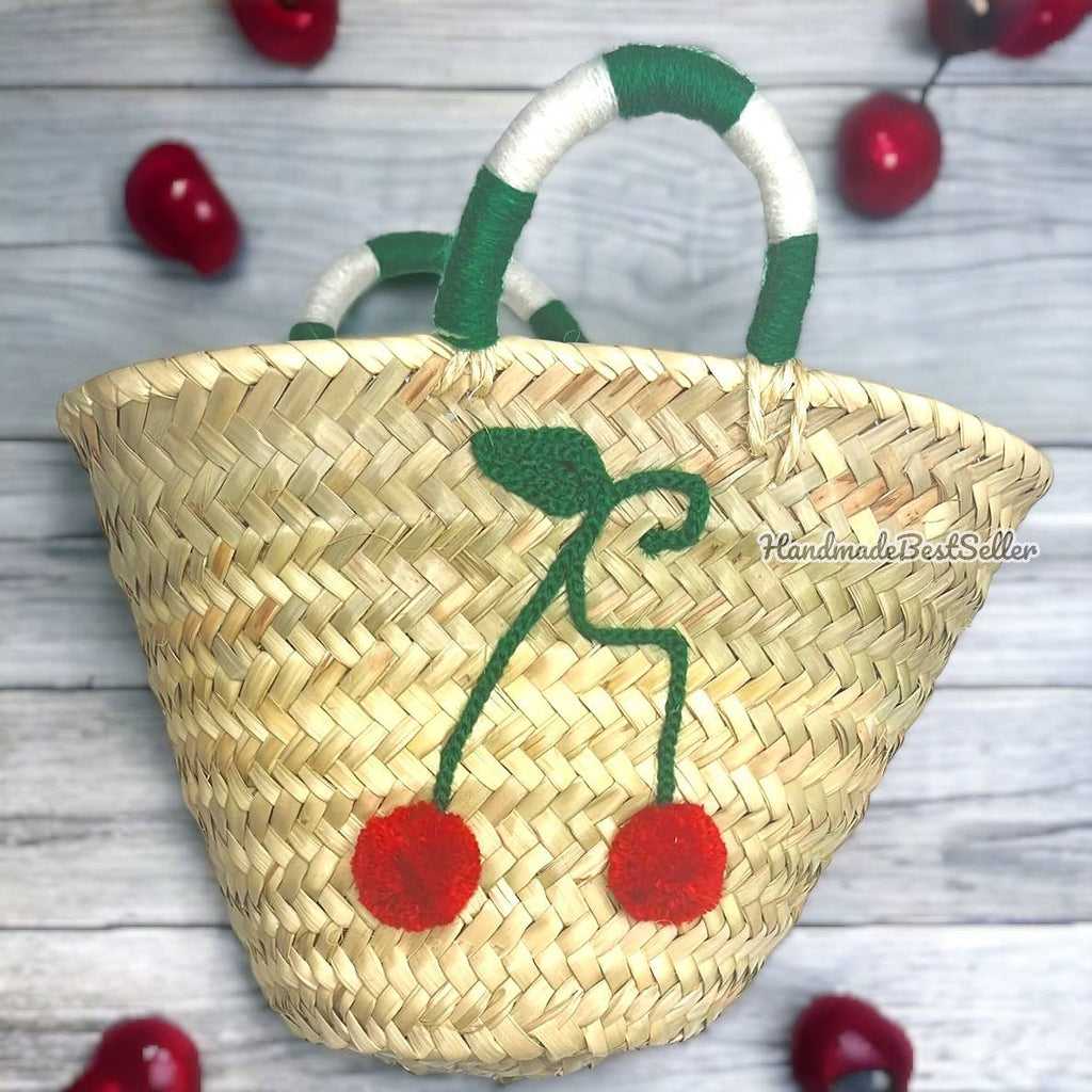 HandmadeBestSeller - Sweet Summer Delights Tote Bag, Small French Baskets