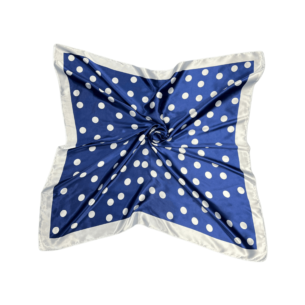 Lili Scarves - Polka Dot Pattern Silk Touch Square Scarf