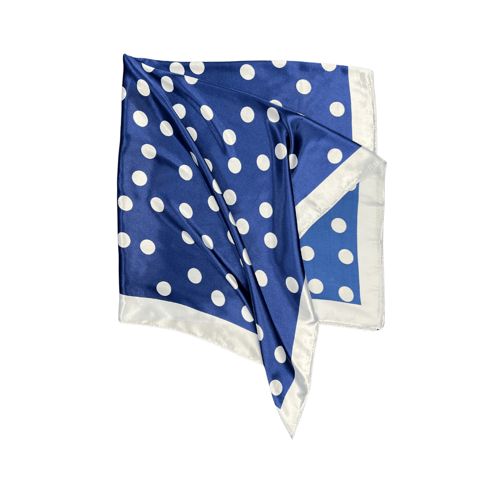 Lili Scarves - Polka Dot Pattern Silk Touch Square Scarf