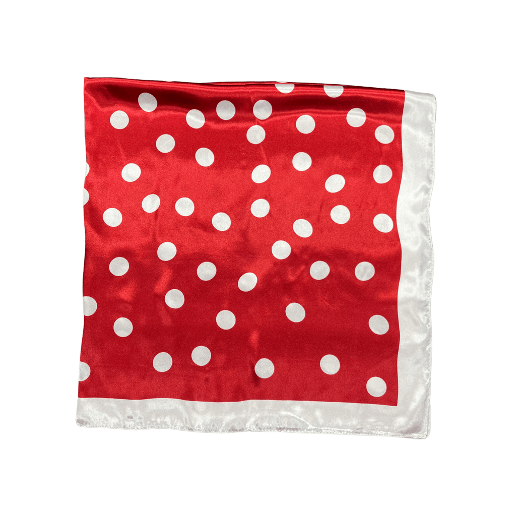 Lili Scarves - Polka Dot Pattern Silk Touch Square Scarf