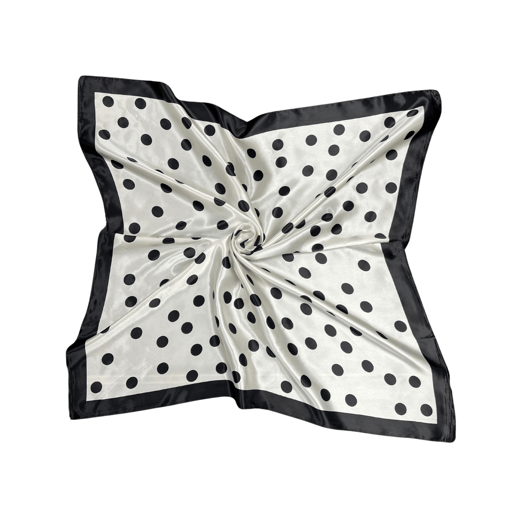 Lili Scarves - Polka Dot Pattern Silk Touch Square Scarf