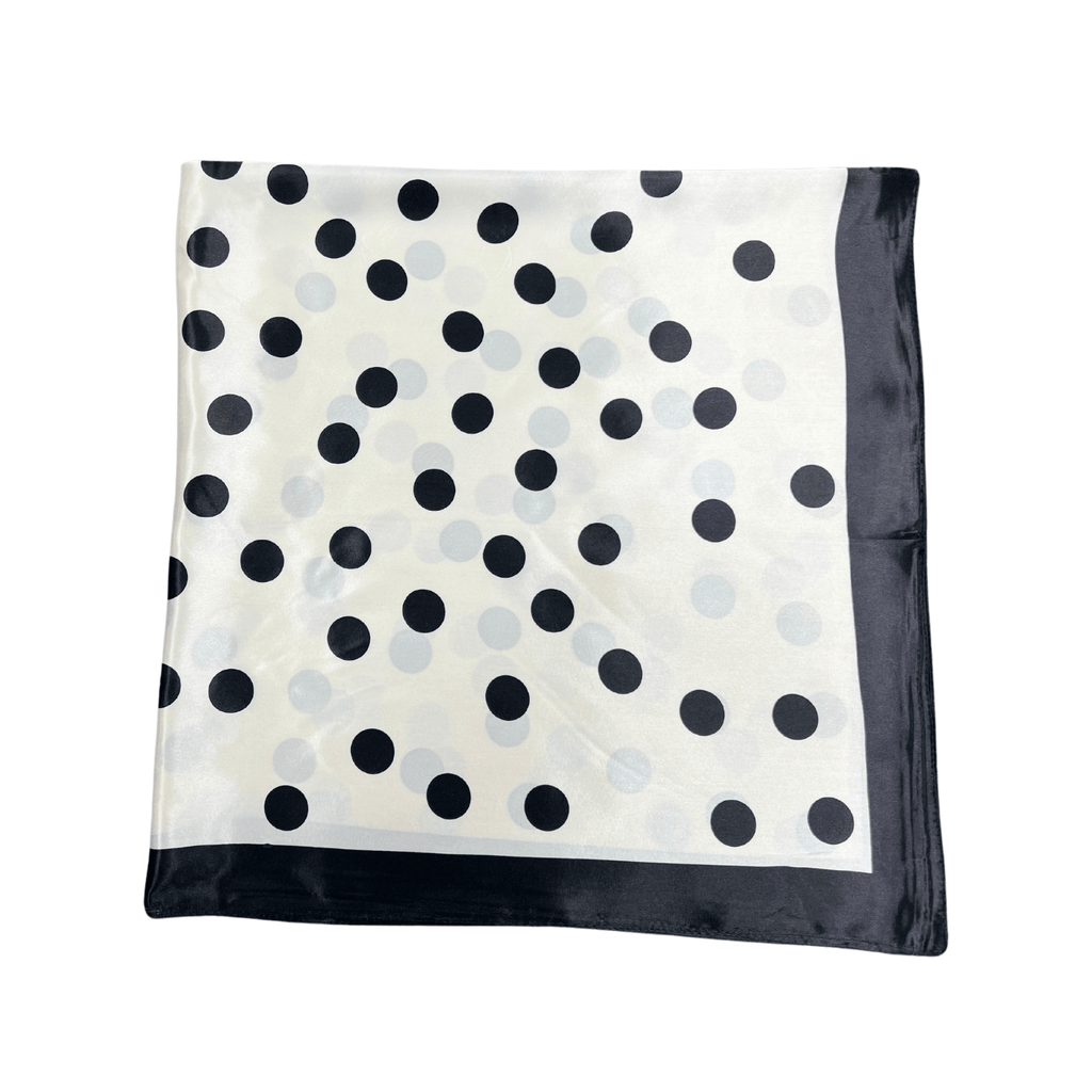 Lili Scarves - Polka Dot Pattern Silk Touch Square Scarf