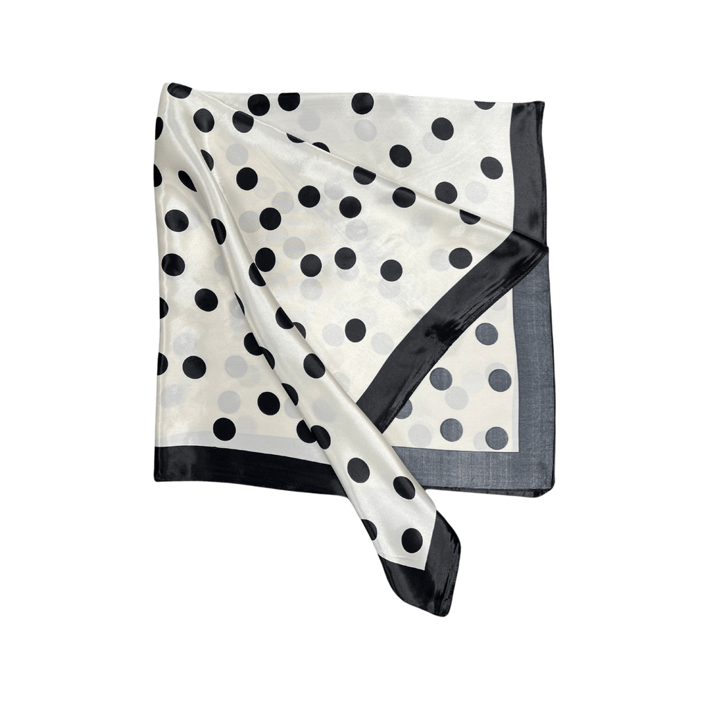 Lili Scarves - Polka Dot Pattern Silk Touch Square Scarf