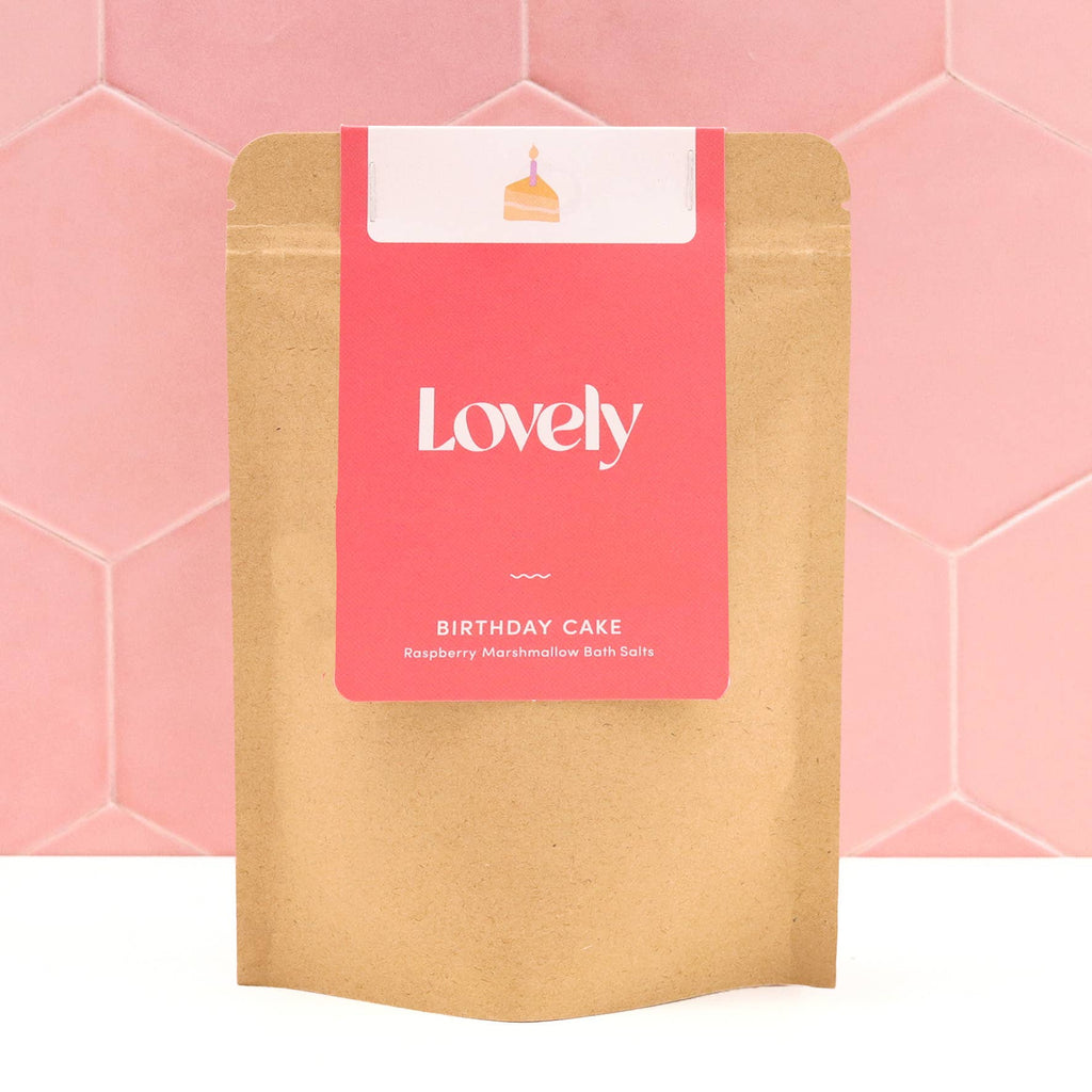 Lovely Skincare - Bath Salts -Birthday Cake - Raspberry Marshmallow