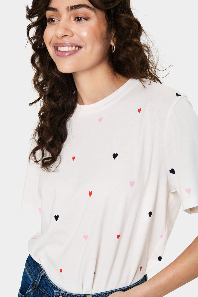 Saint Tropez Heart Cotton T-Shirt Multi