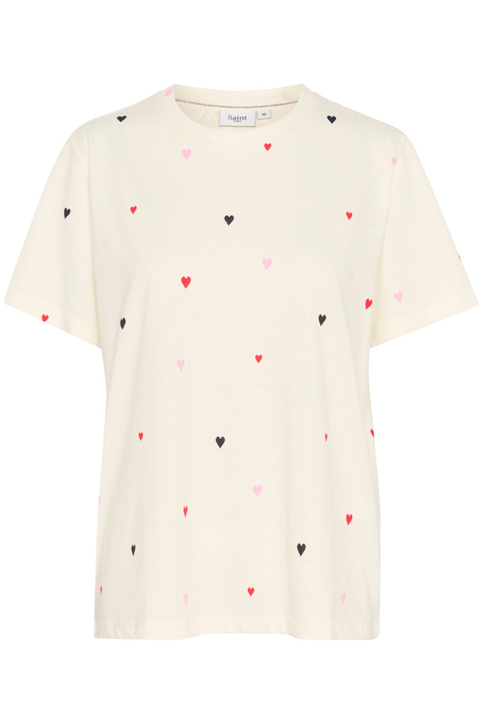 Saint Tropez Heart Cotton T-Shirt Multi