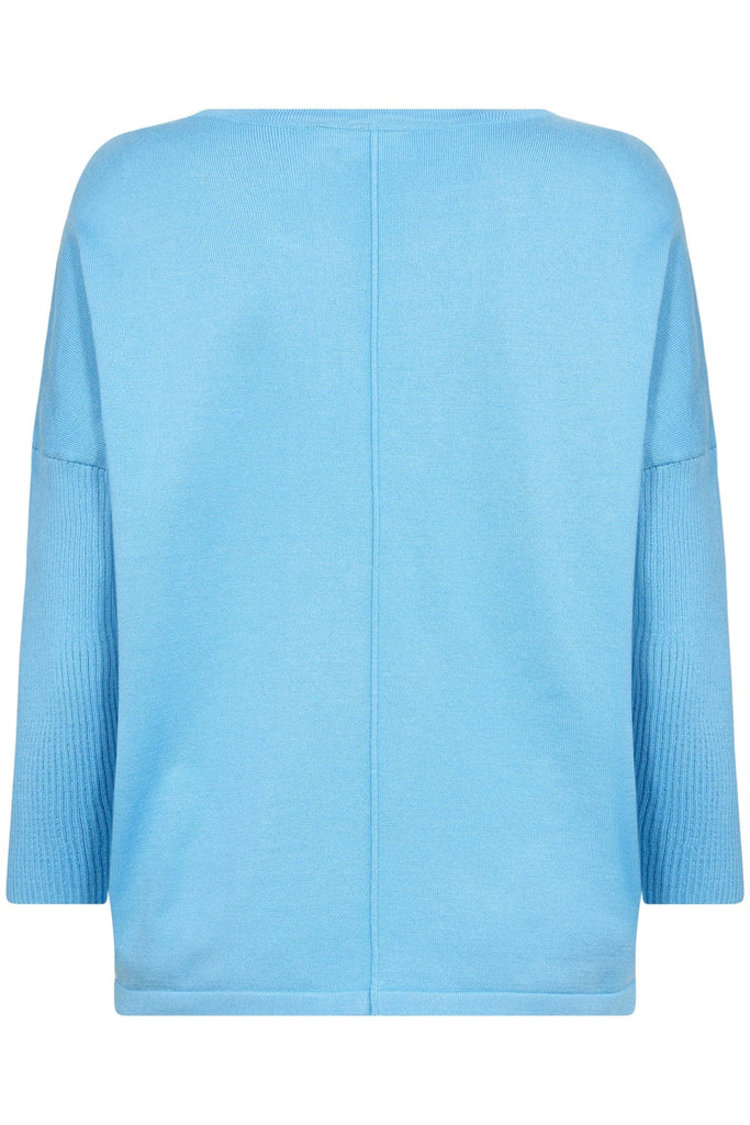 Saint Tropez Relaxed Lightweight Jumper Cornflower Blue