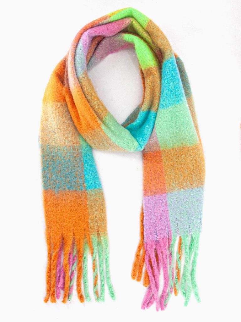 Sarta Accessories - Allie Heavyweight Scarf - Pastel, Square Colour Block One-size