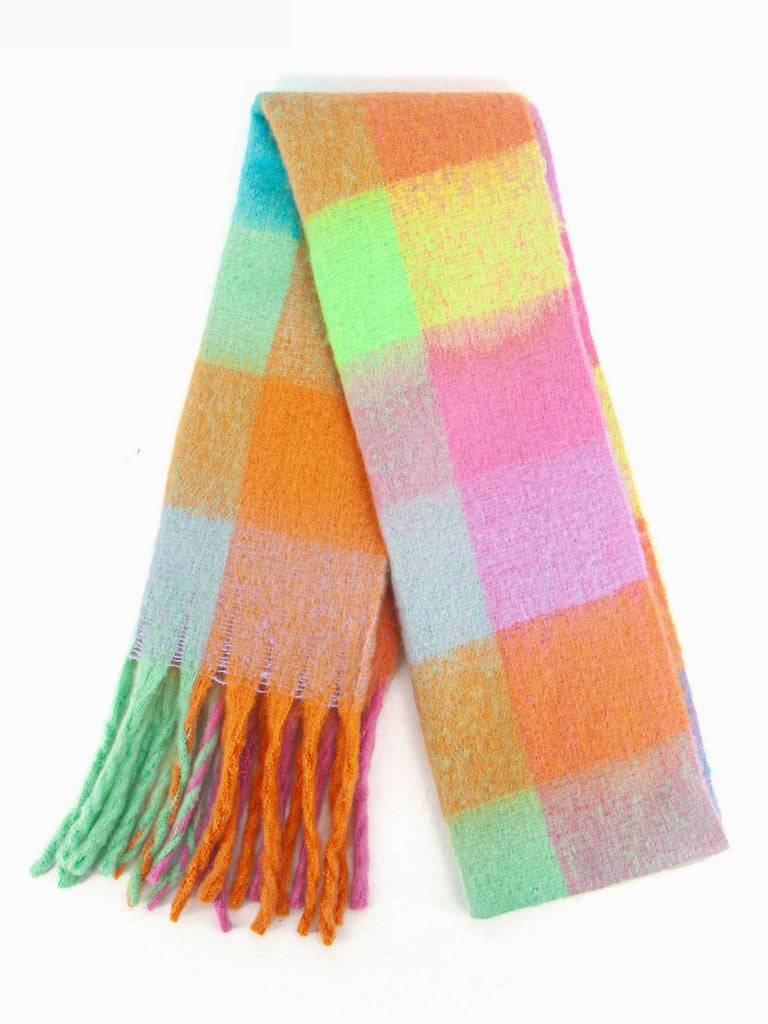 Sarta Accessories - Allie Heavyweight Scarf - Pastel, Square Colour Block One-size