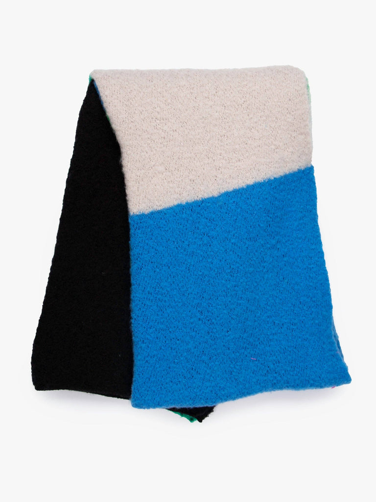 Sarta Accessories - Nellie Heavyweight Scarf - Blue/Green, Colour Block One-size