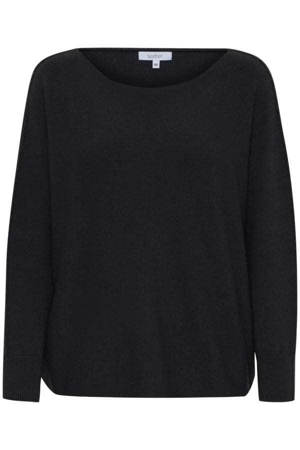 Sorbet Batwing Short Jumper Black