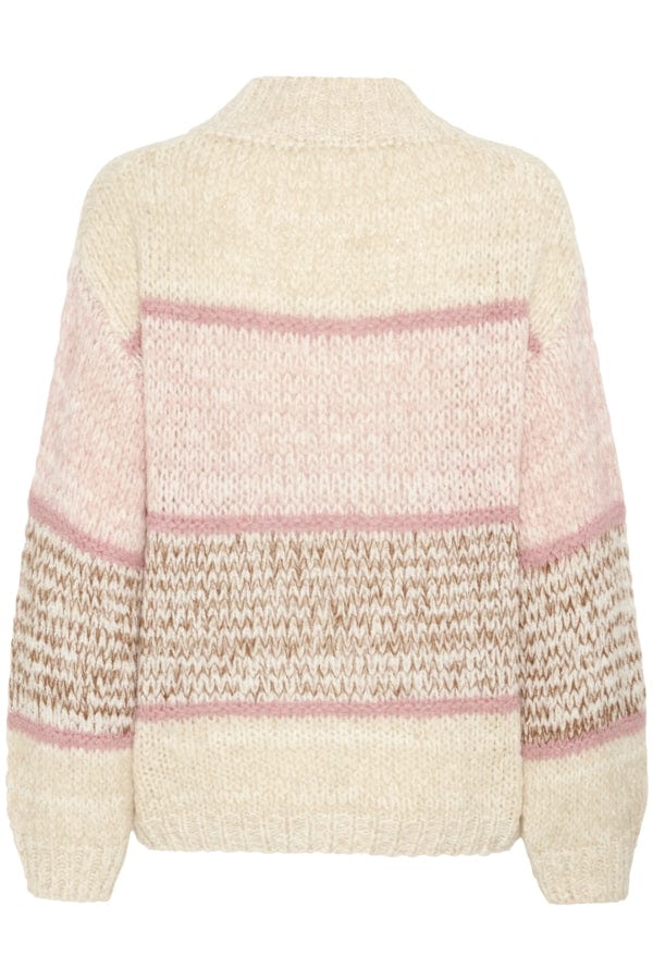 Sorbet Stripe Jumper Pink Beige