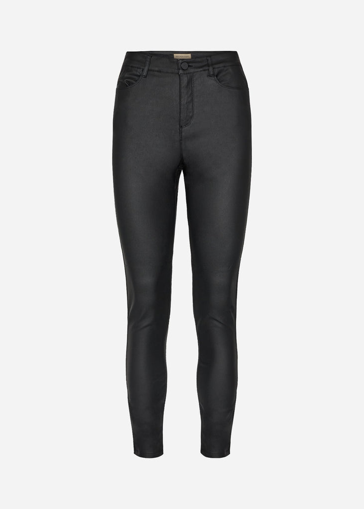 Soya Concept Faux Leather Jeans Black